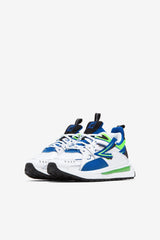Kids Big Kids (3.5-7) | FILA Big Kids' Sandenal 143 WHITE / PRINCE BLUE / GREEN GECKO