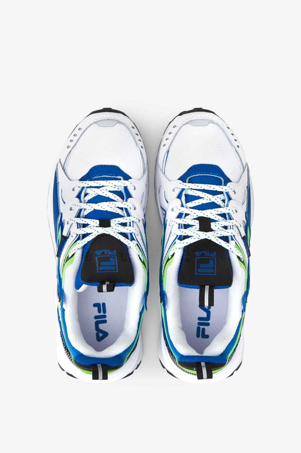 Kids Big Kids (3.5-7) | FILA Big Kids' Sandenal 143 WHITE / PRINCE BLUE / GREEN GECKO