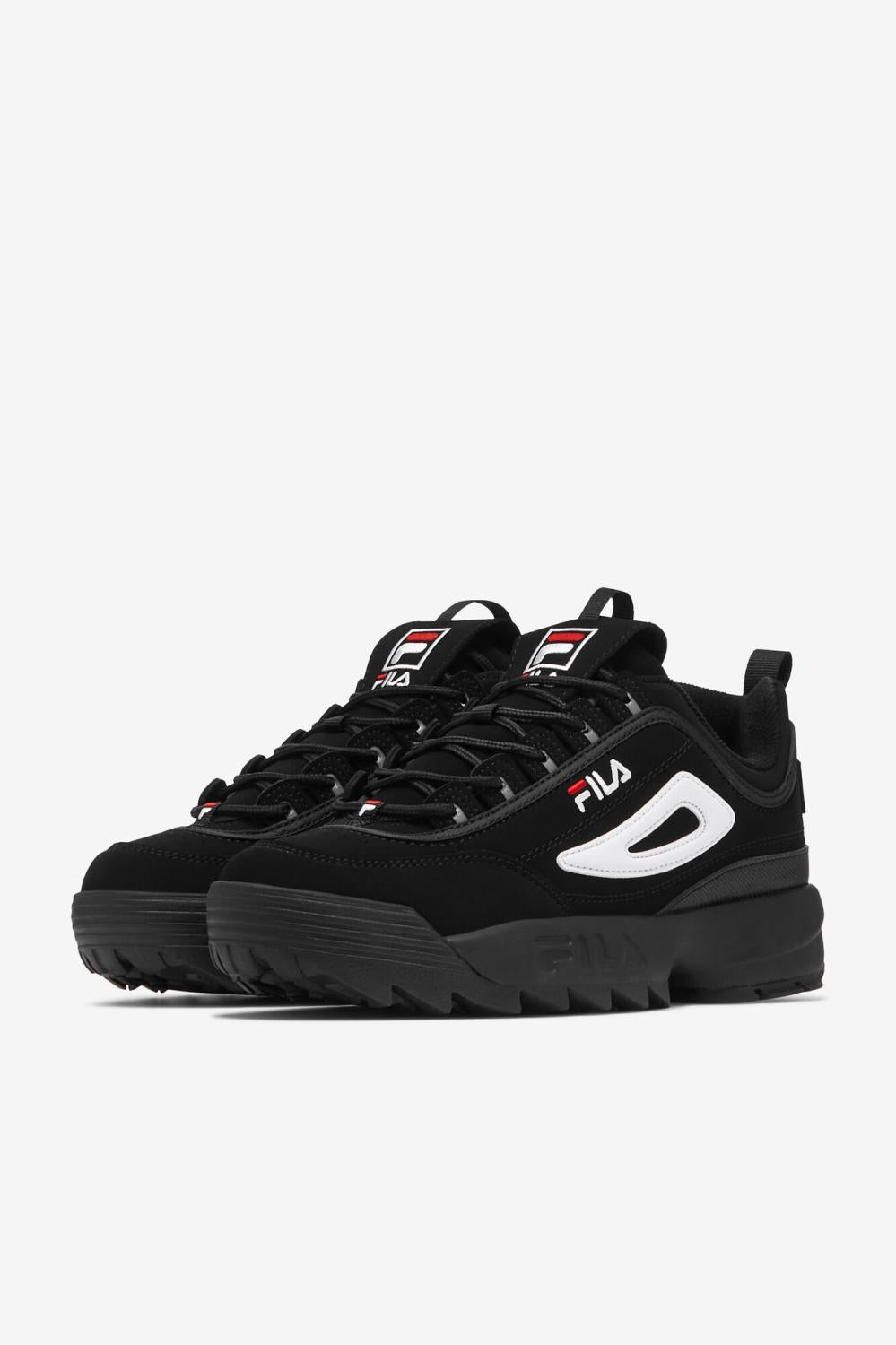 Kids Big Kids (3.5-7) | FILA Kids' Disruptor 2 014 BLACK / WHITE / RED