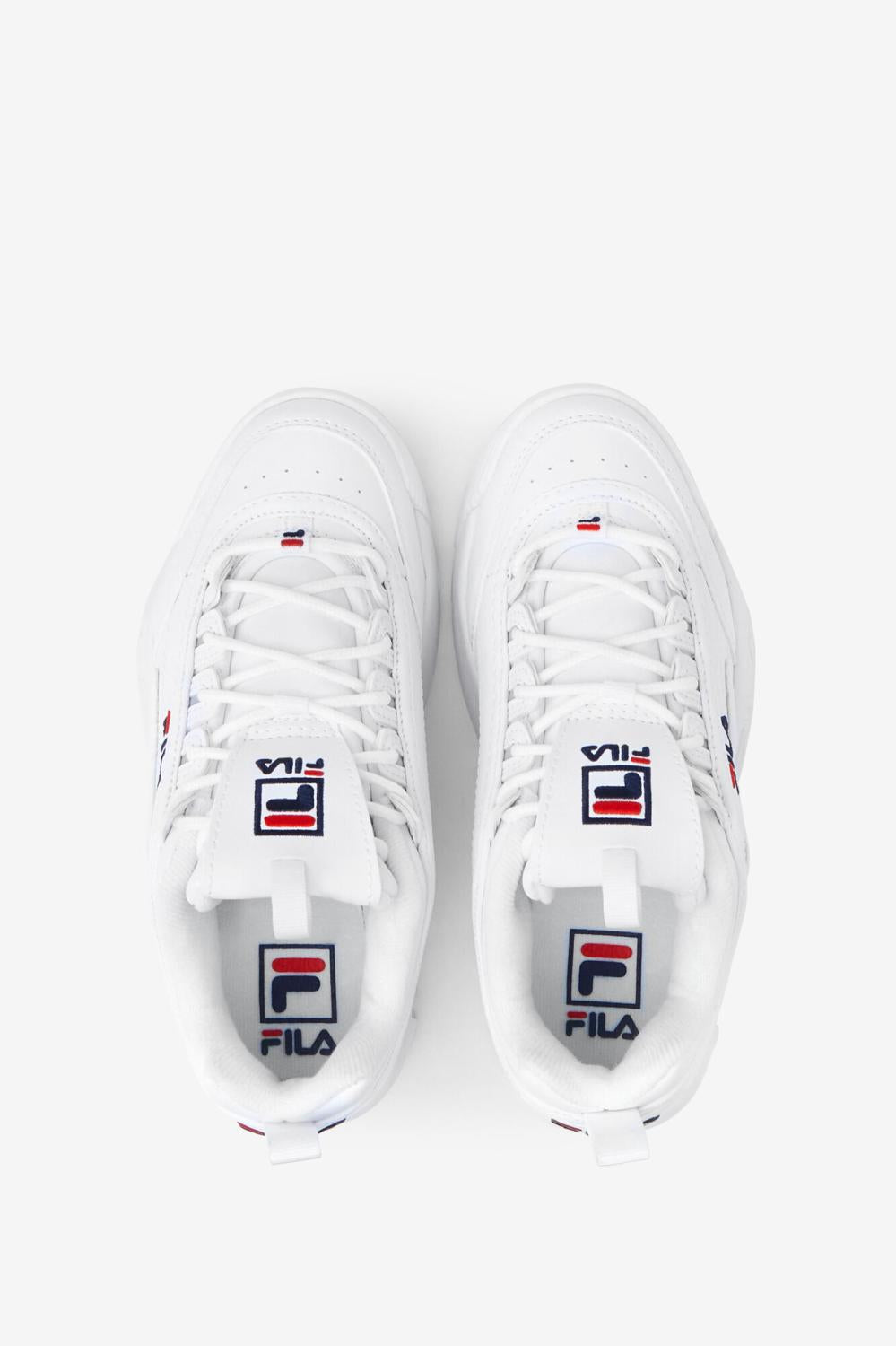 Kids Big Kids (3.5-7) | FILA Kids' Disruptor 2 111 WHITE / PEACOAT / RED