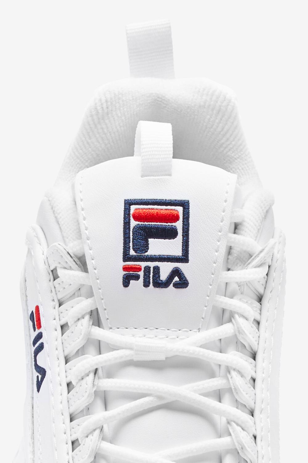 Kids Big Kids (3.5-7) | FILA Kids' Disruptor 2 111 WHITE / PEACOAT / RED