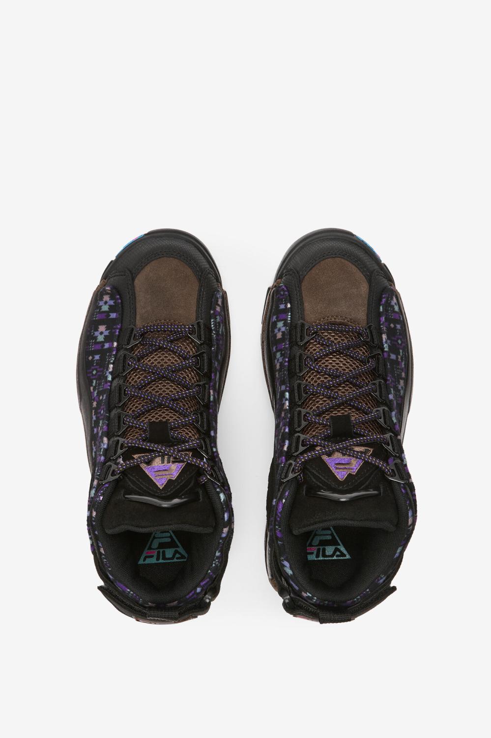 Kids Grant Hill | FILA Big Kids' Grant Hill 2 Outdoor 972 BLACK / PINECONE / ELECTRIC PURPLE