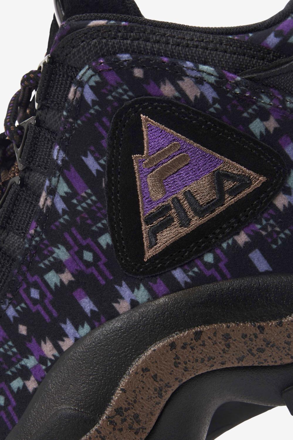 Kids Grant Hill | FILA Big Kids' Grant Hill 2 Outdoor 972 BLACK / PINECONE / ELECTRIC PURPLE