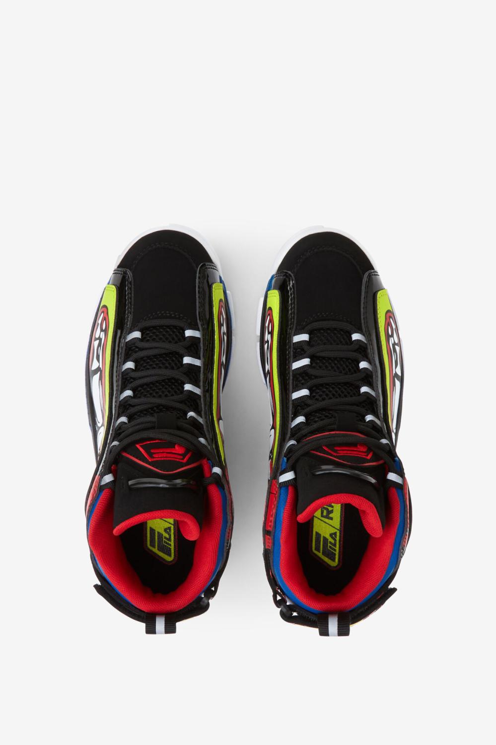 Kids Grant Hill | FILA Big Kids' Grant Hill 2 Racing 143 WHITE / LIME PUNCH / PRINCESS BLUE