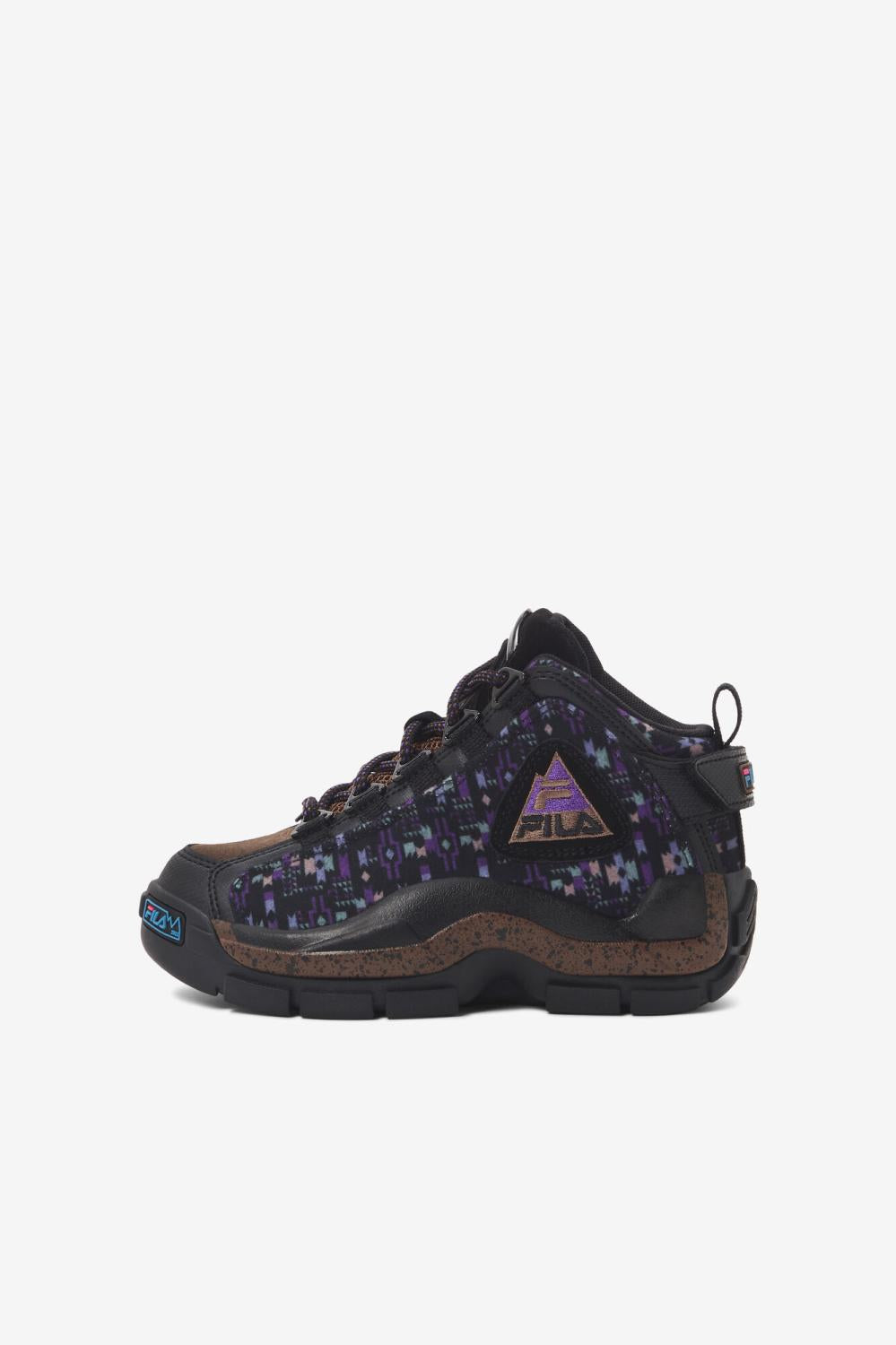 Kids Grant Hill | FILA Little Kids' Grant Hill 2 Outdoor 972 BLACK / PINECONE / ELECTRIC PURPLE