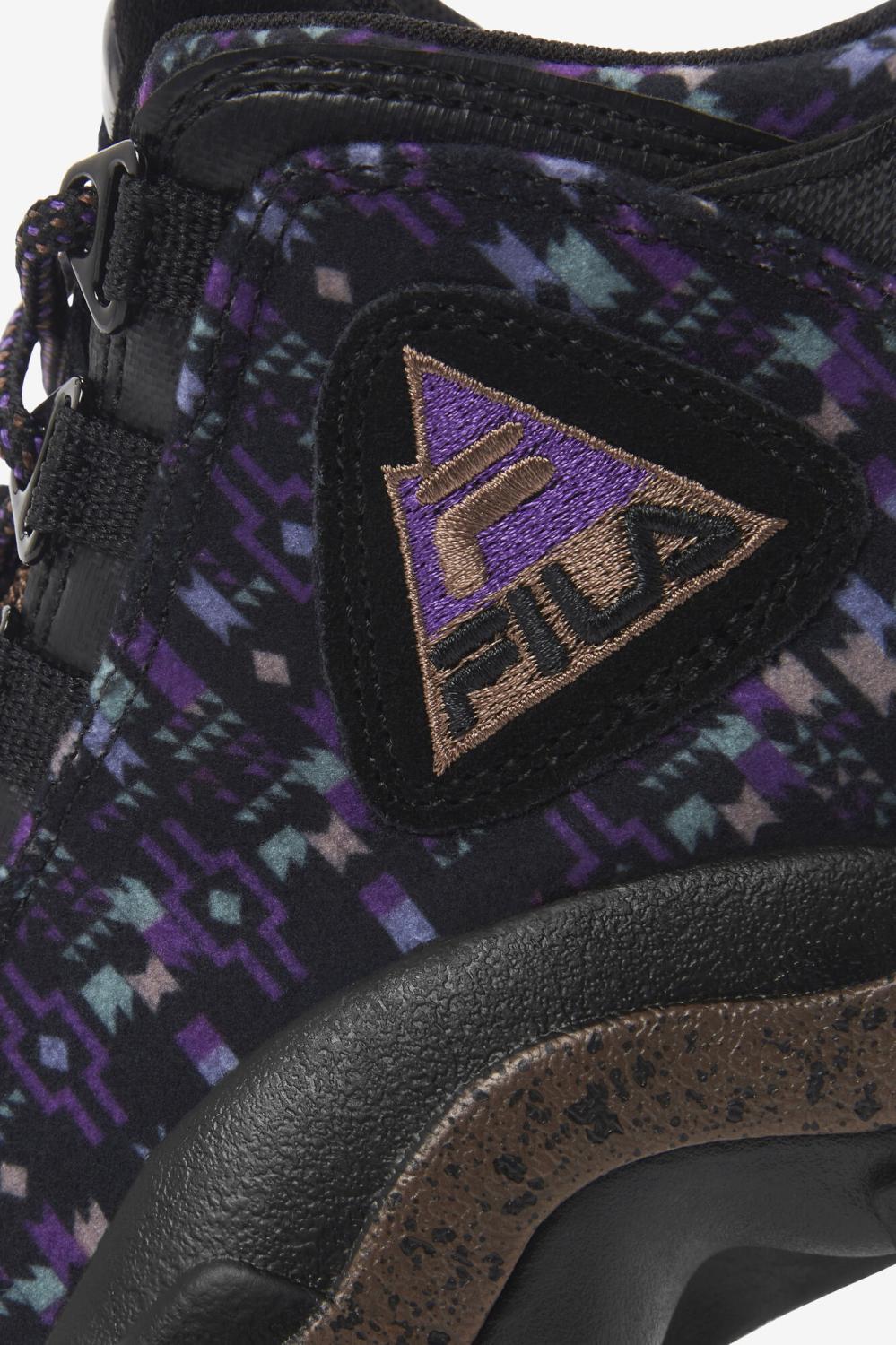 Kids Grant Hill | FILA Little Kids' Grant Hill 2 Outdoor 972 BLACK / PINECONE / ELECTRIC PURPLE