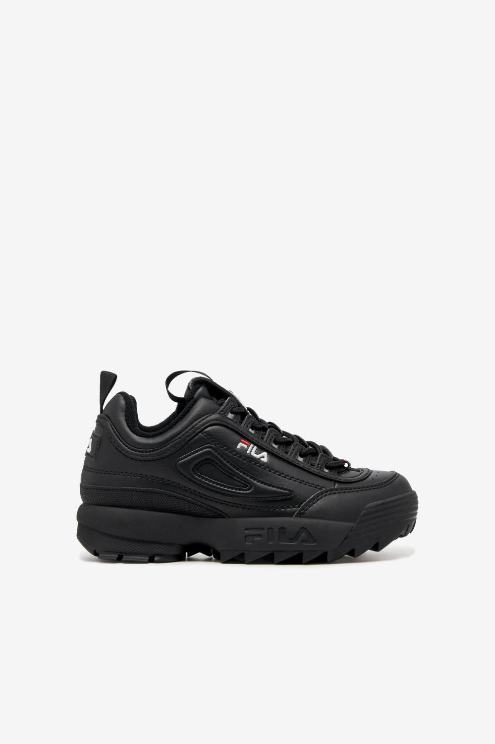 Kids Little Kids (10.5-3) | FILA Little Kids' Disruptor 2 021 BLACK / BLACK / WHITE