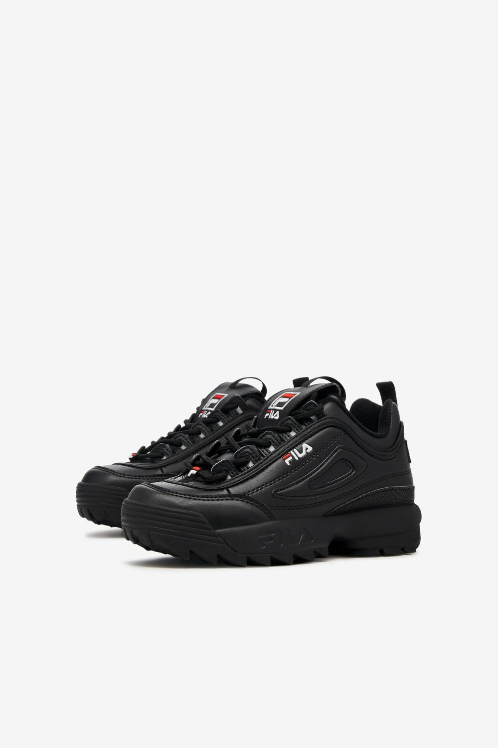 Kids Little Kids (10.5-3) | FILA Little Kids' Disruptor 2 021 BLACK / BLACK / WHITE