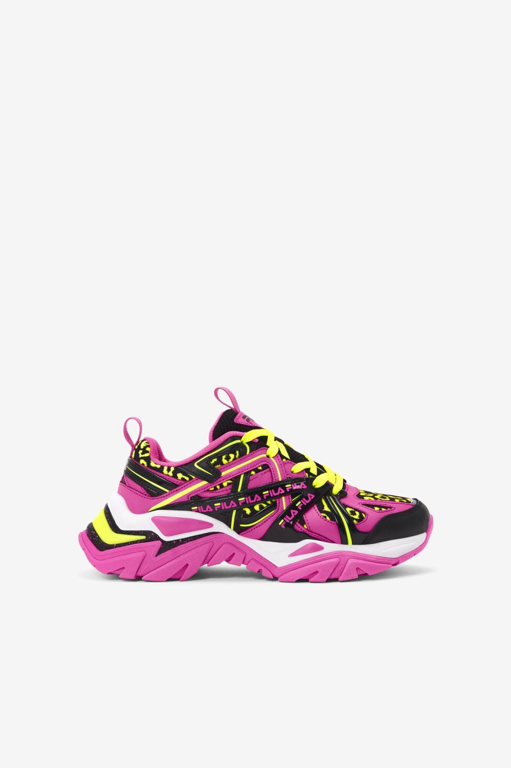 Kids Little Kids (10.5-3) | FILA Little Kids' Electrove 2 652 KNOCKOUT PINK / BLACK / WHITE