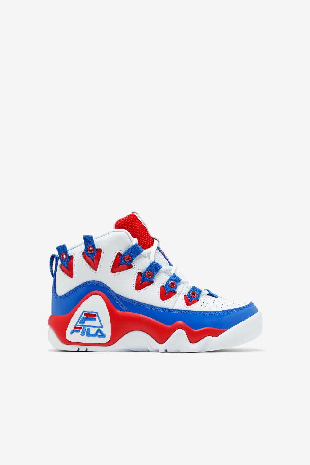 Kids Little Kids (10.5-3) | FILA Little Kids' Grant Hill 1 125 WHITE / RED / PRINCE BLUE