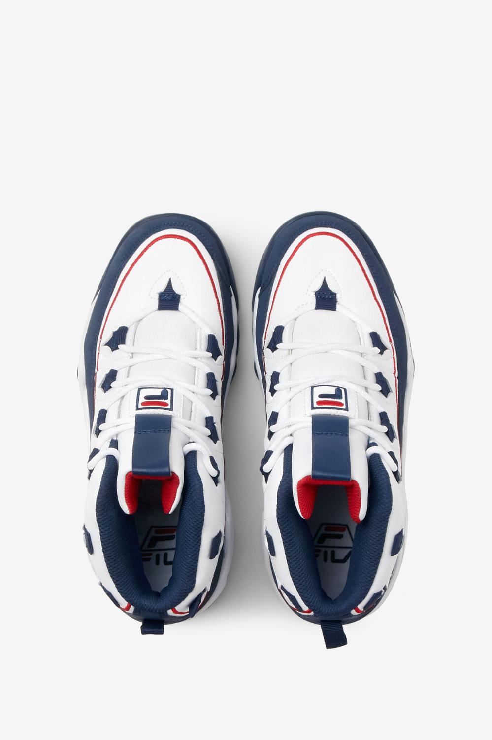 Kids Little Kids (10.5-3) | FILA Little Kids' Grant Hill 1 Offset 125 WHITE / NAVY / RED