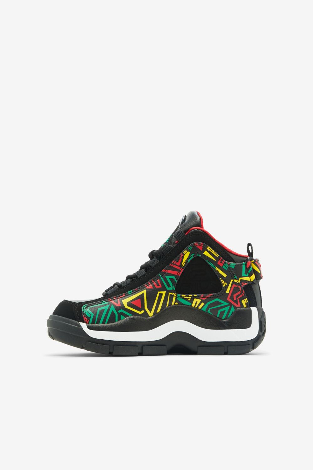 Kids Little Kids (10.5-3) | FILA Little Kids' Grant Hill 2 041 BLACK / JELLY BEAN / LEMON TONIC