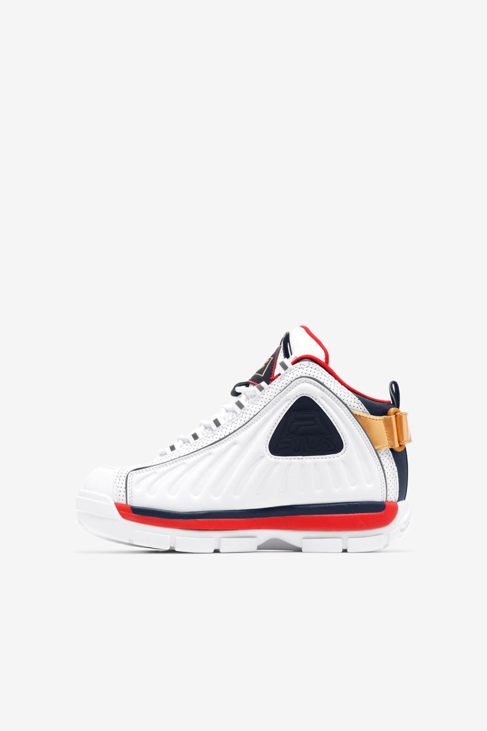 Kids Little Kids (10.5-3) | FILA Little Kids' Grant Hill 2 Game Break 125 WHITE / DRESS BLUES / FILA RED