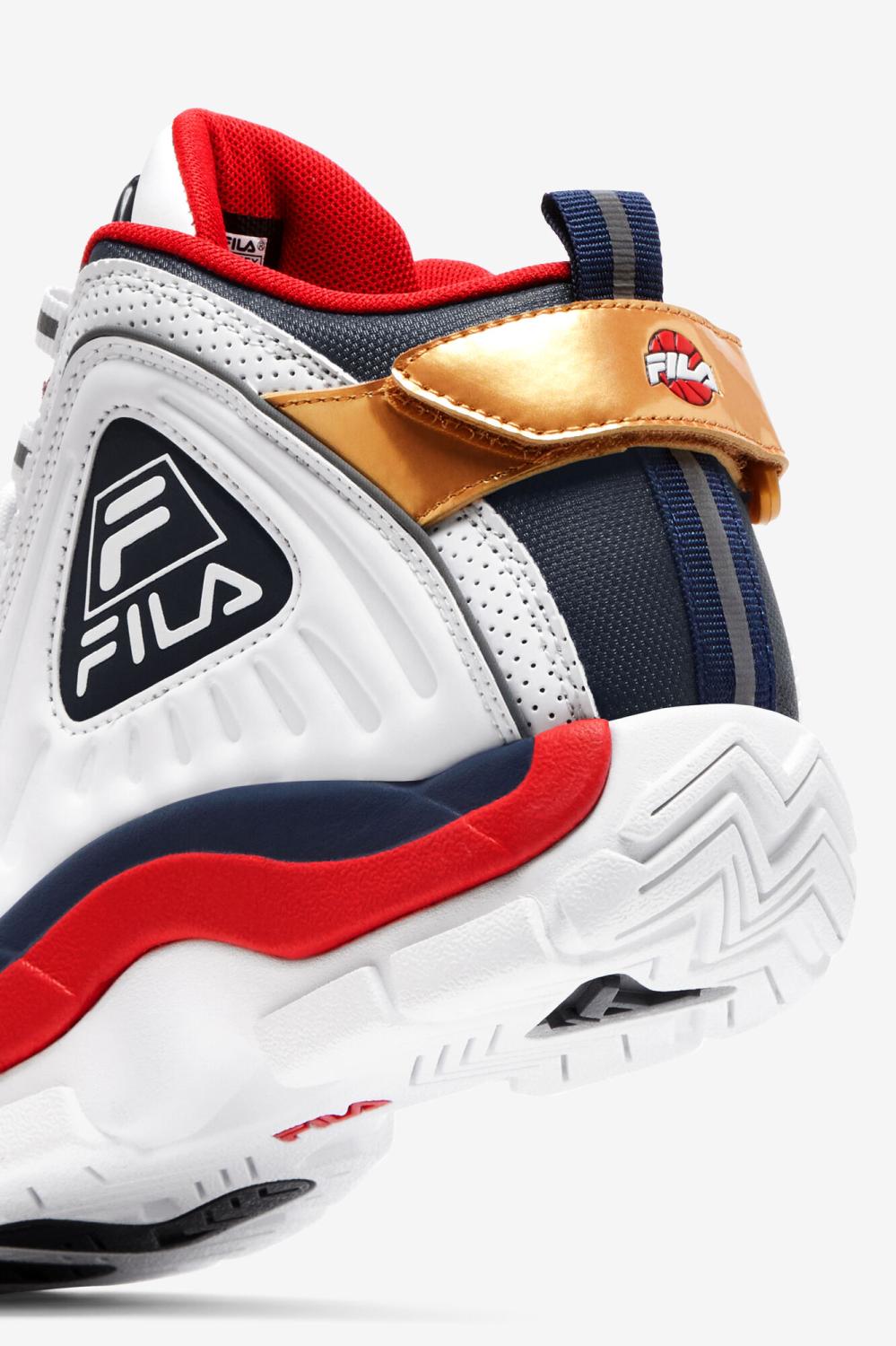 Kids Little Kids (10.5-3) | FILA Little Kids' Grant Hill 2 Game Break 125 WHITE / DRESS BLUES / FILA RED