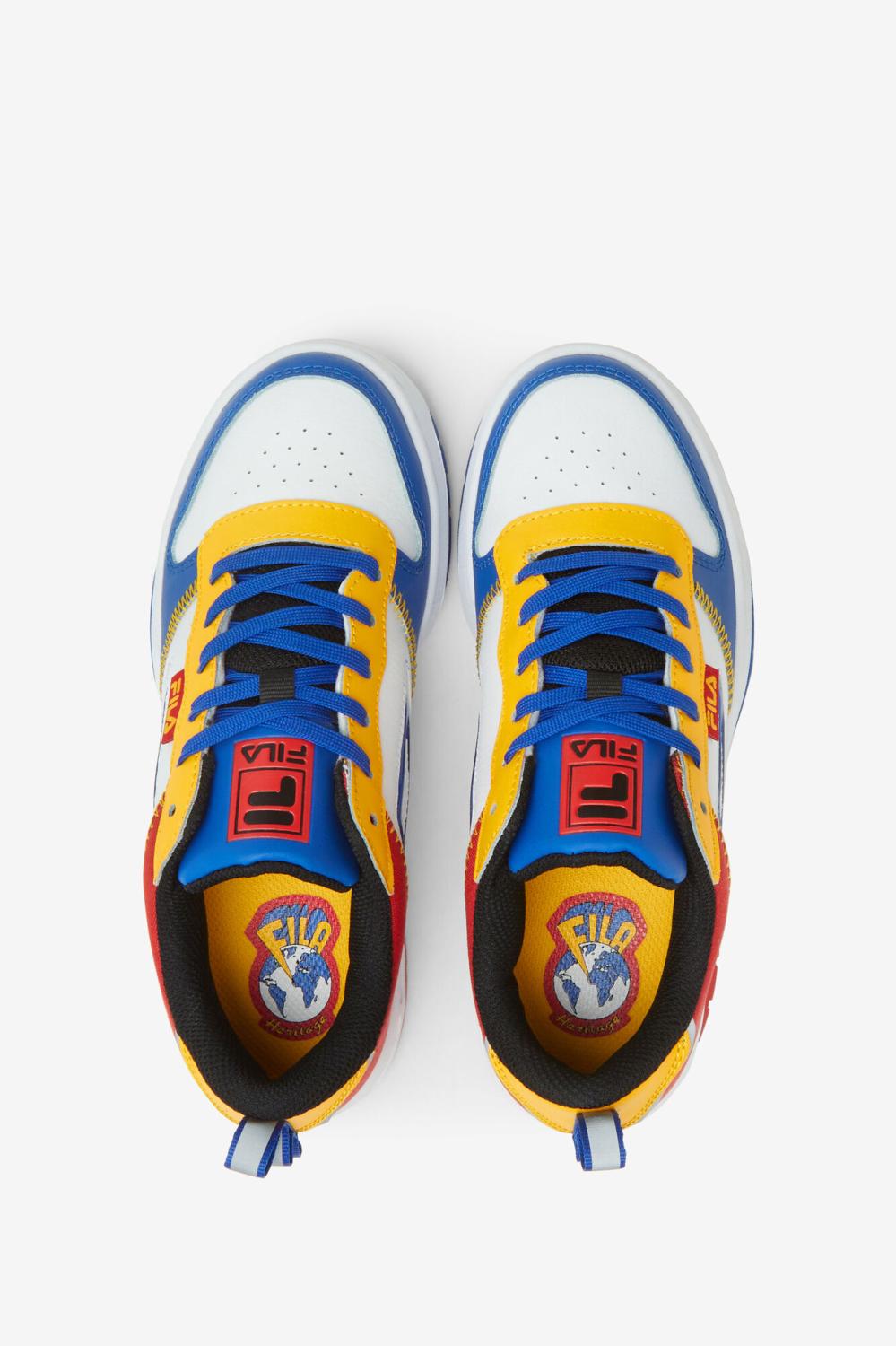 Kids Little Kids (10.5-3) | FILA Little Kids' Lnx-100 Chain Stitch 027 BLACK / FILA / PRINCE BLUE