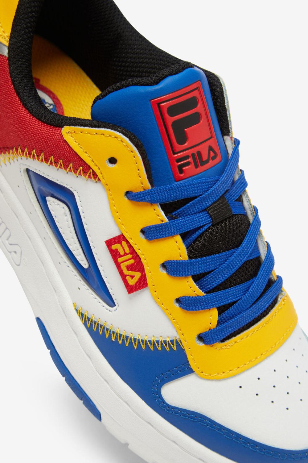 Kids Little Kids (10.5-3) | FILA Little Kids' Lnx-100 Chain Stitch 027 BLACK / FILA / PRINCE BLUE