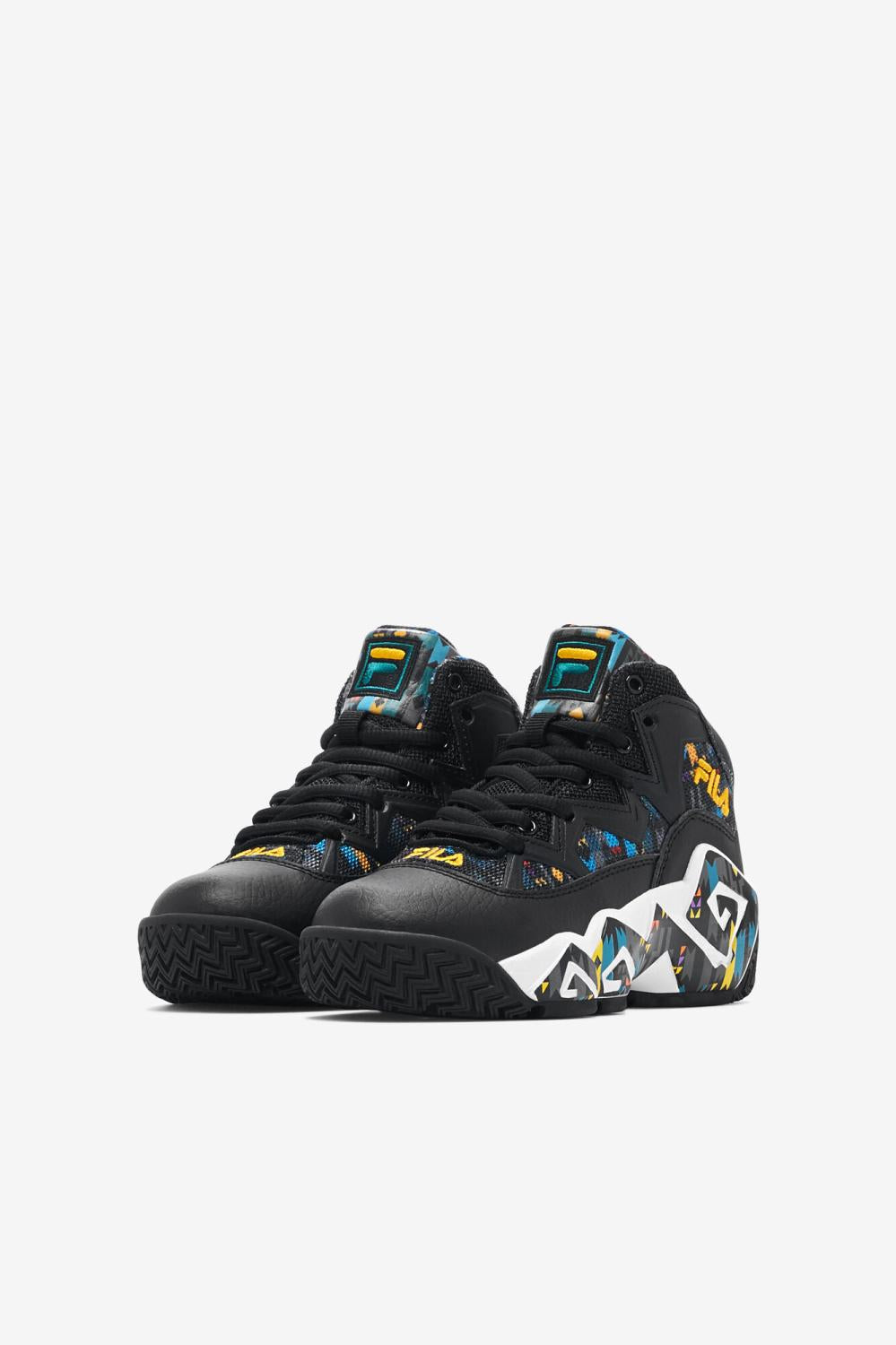 Kids Little Kids (10.5-3) | FILA Little Kids' MB 014 BLACK / JUNE BUG / SAFFRON