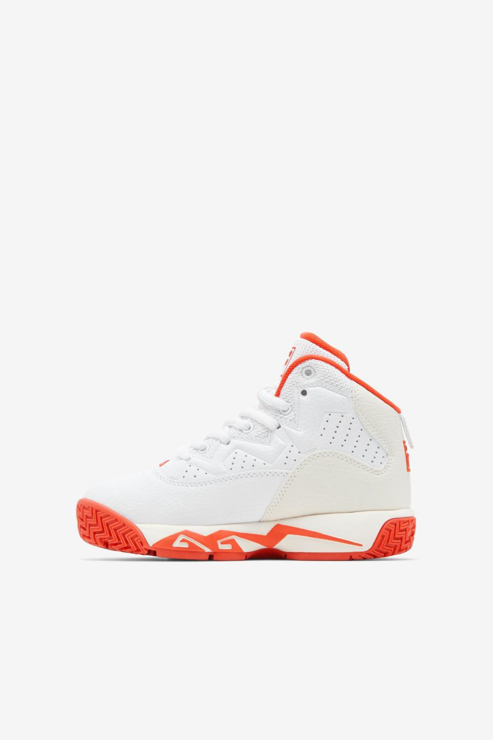 Kids Little Kids (10.5-3) | FILA Little Kids' Mb 128 WHITE / MANDARIN RED / GARDENIA
