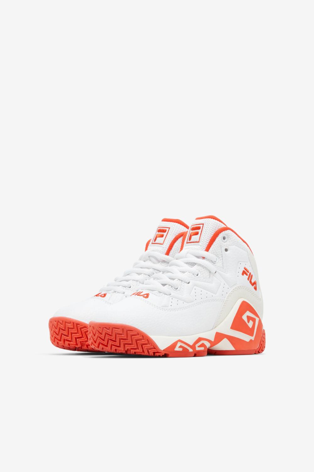 Kids Little Kids (10.5-3) | FILA Little Kids' Mb 128 WHITE / MANDARIN RED / GARDENIA
