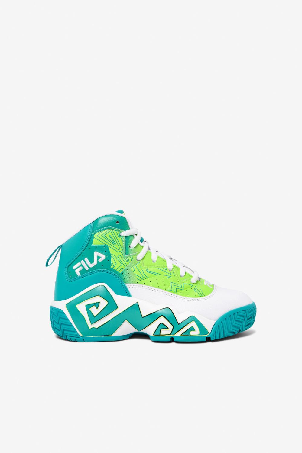 Kids Little Kids (10.5-3) | FILA Little Kids' MB 142 WHITE / CERAMIC / GREEN GECKO