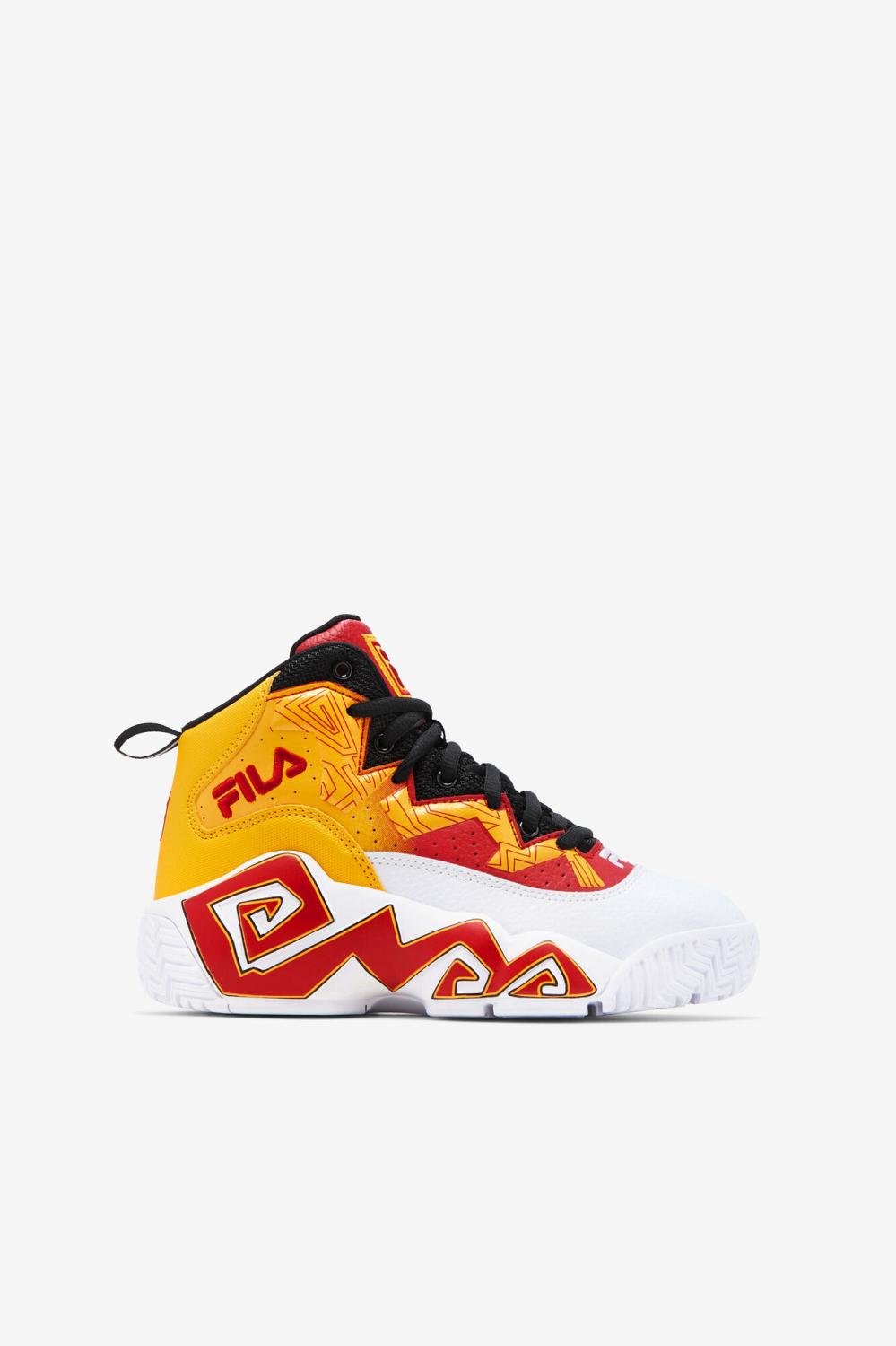 Kids MB | FILA Little Kids' Mb 123 WHITE / GOLD FUSION / FILA RED