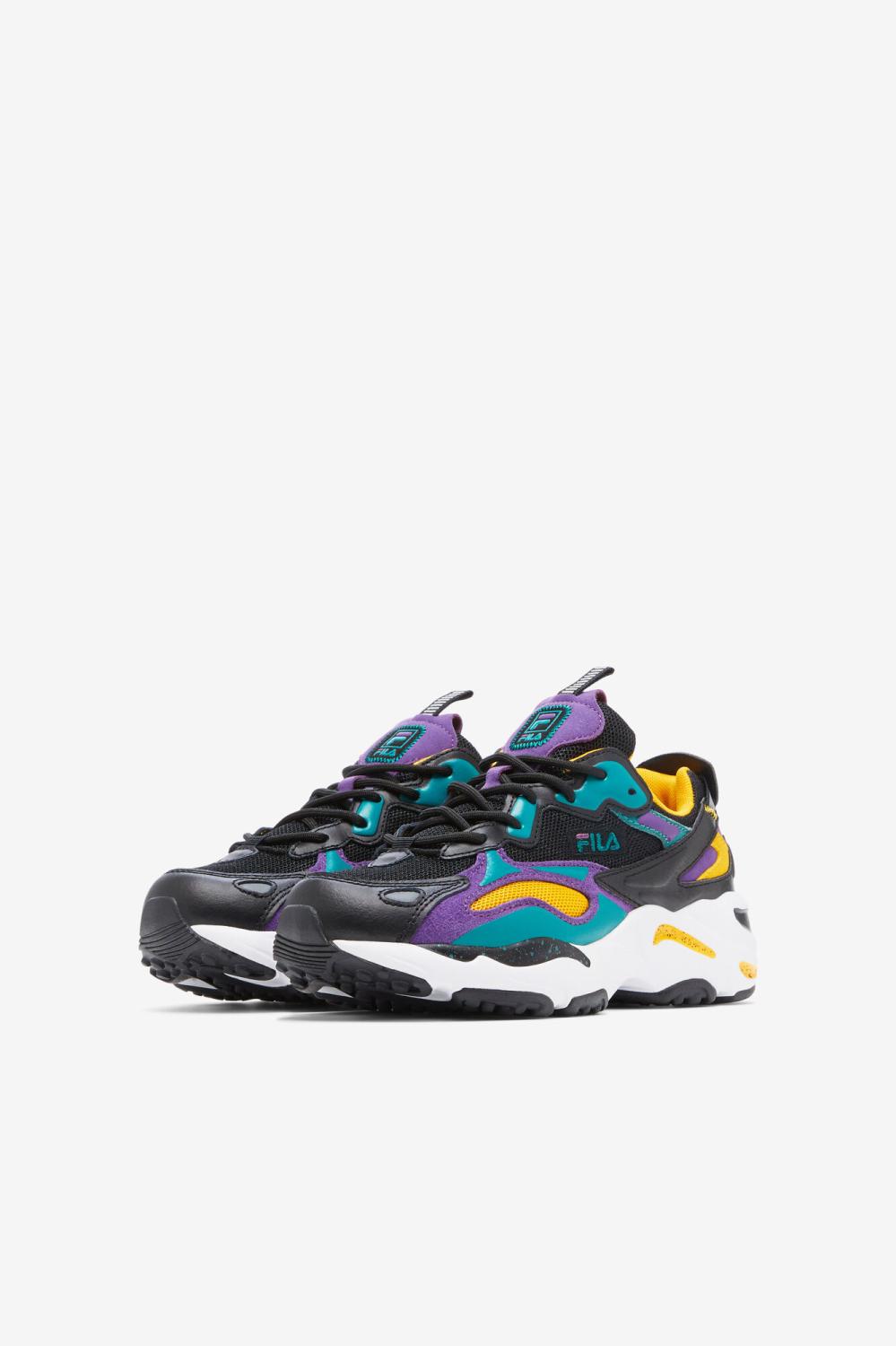 Kids Ray Tracer | FILA Big Kids' Ray Tracer Apex 019 BLACK / IMPERIAL PURPLE / WHITE