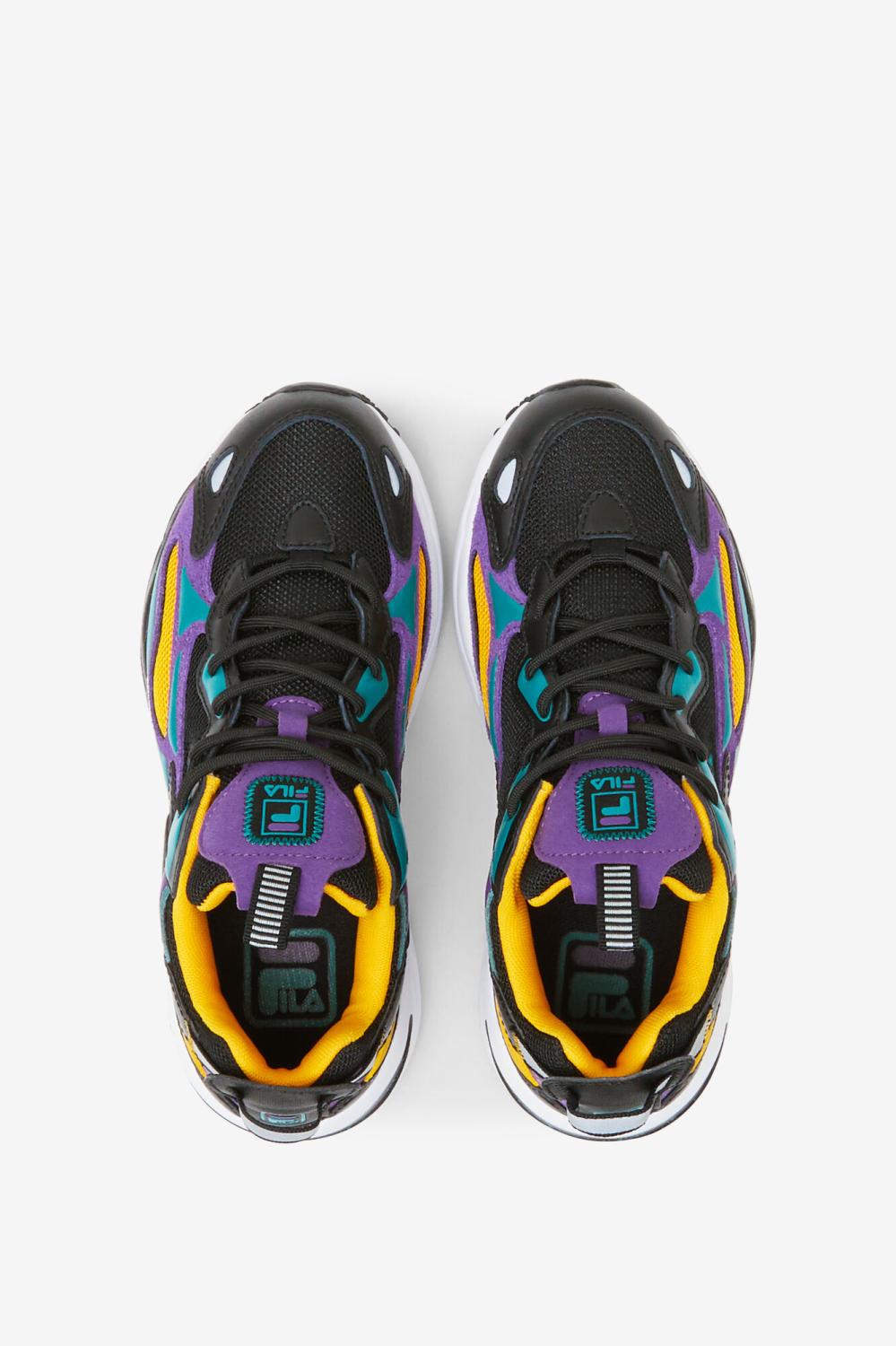 Kids Ray Tracer | FILA Big Kids' Ray Tracer Apex 019 BLACK / IMPERIAL PURPLE / WHITE