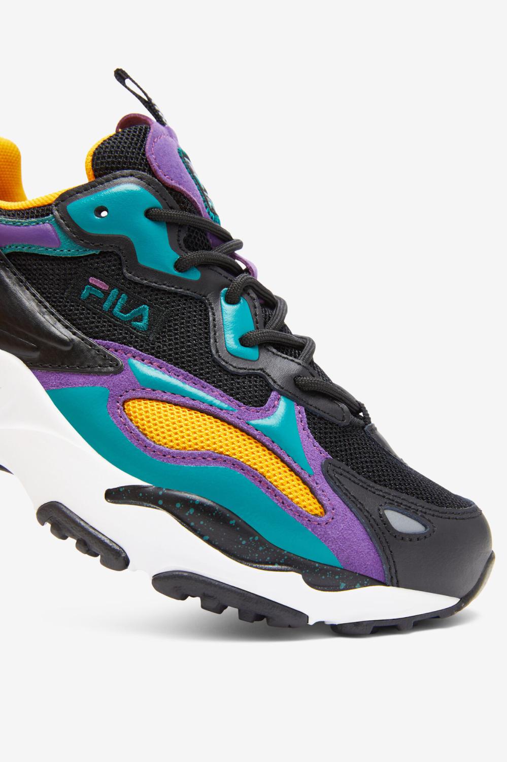 Kids Ray Tracer | FILA Big Kids' Ray Tracer Apex 019 BLACK / IMPERIAL PURPLE / WHITE