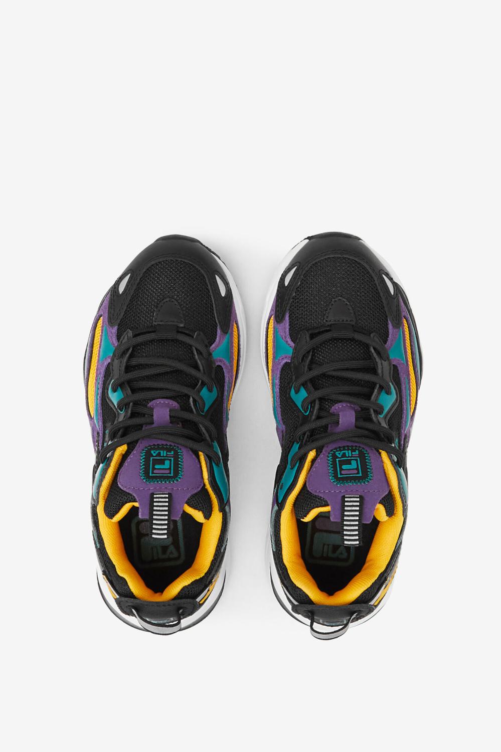 Kids Ray Tracer | FILA Little Kids' Ray Tracer Apex 019 BLACK / IMPERIAL PURPLE / WHITE