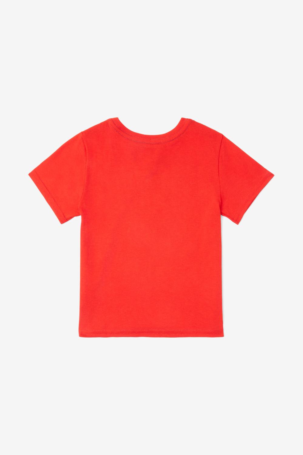 Kids Tops | FILA Kids' Logo Tee 600 RED