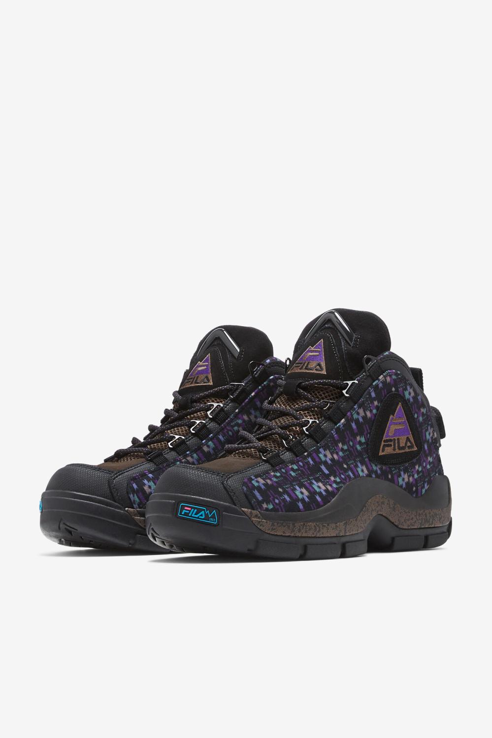 Men Boots | FILA Grant Hill 2 Outdoor 972 BLACK / PINECONE / ELECTRIC PURPLE