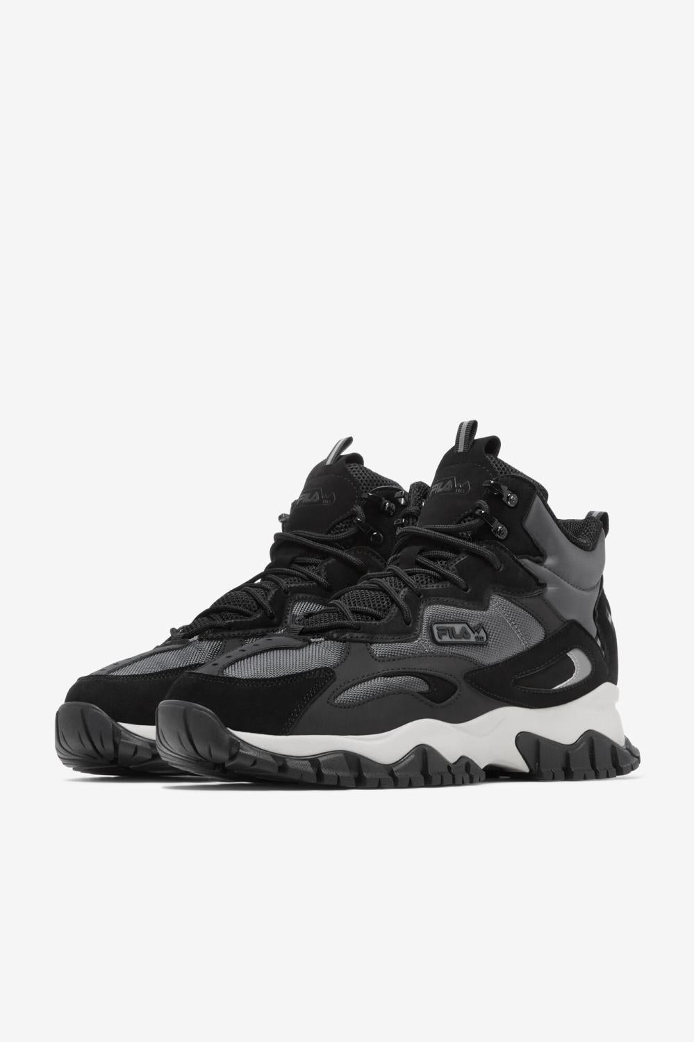 Men Boots | FILA Men's Ray Tracer Tr 2 Mid 060 DARK SHADOW / BLACK / SILVER GRAY