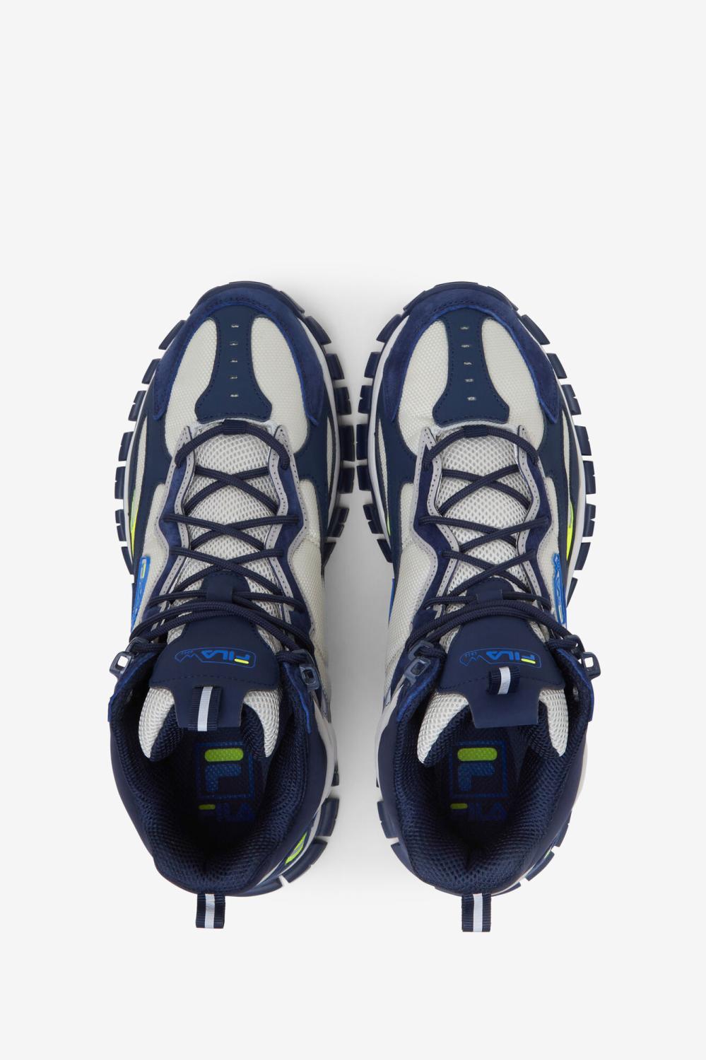 Men Boots | FILA Men's Ray Tracer Tr 2 Mid 346 PELICAN / DRESS BLUES / PRINCESS BLUE