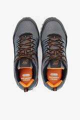 Men Composite Toe Shoes | FILA Men's Memory All Terrain Peak Composite Toe Shoe 054 CASTLEROCK / BLACK / VIBRANT ORANGE