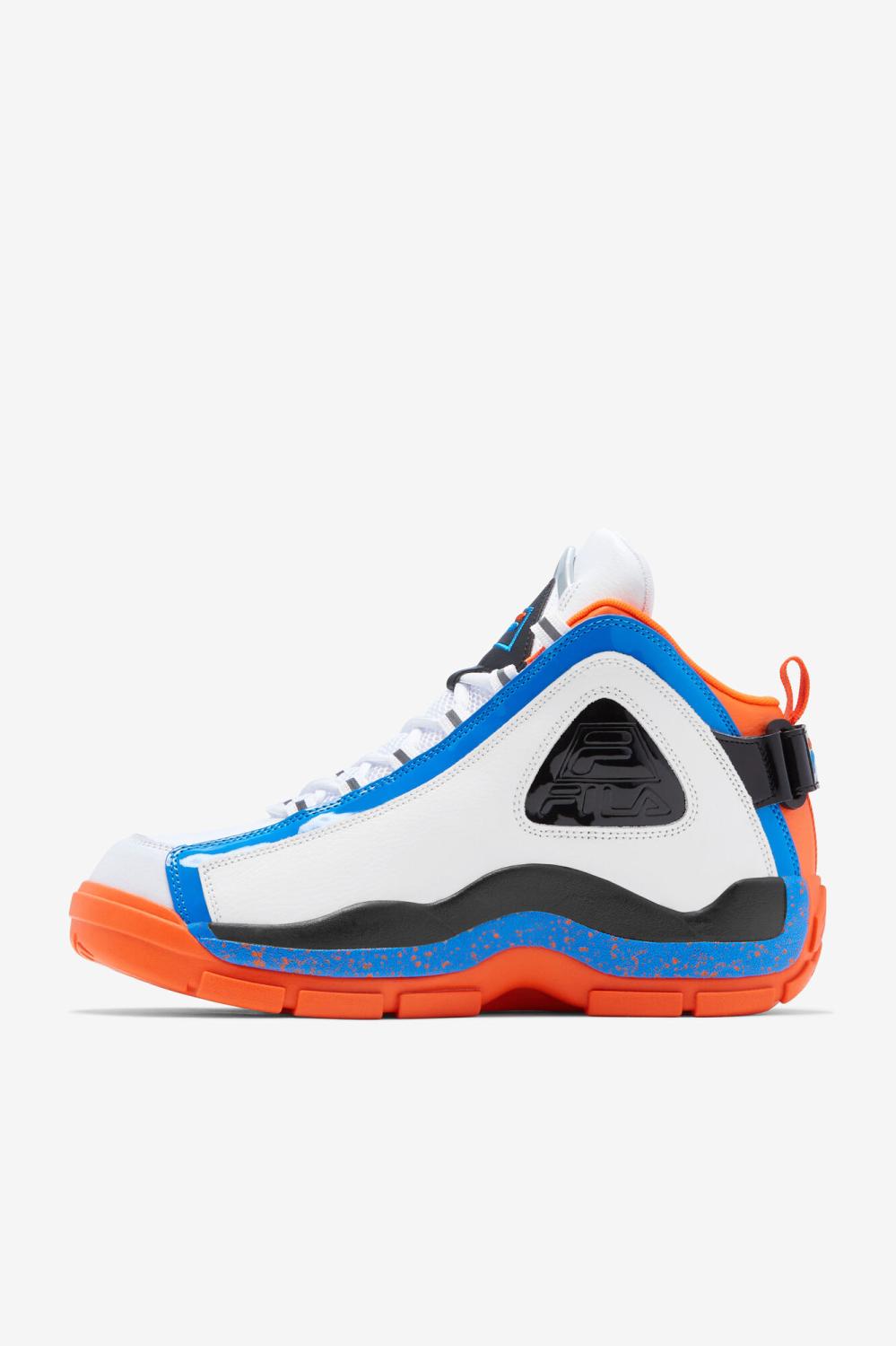 Men Grant Hill | FILA Men's Grant Hill 2 132 WHITE / ELECTRIC BLUE / RED ORANGE