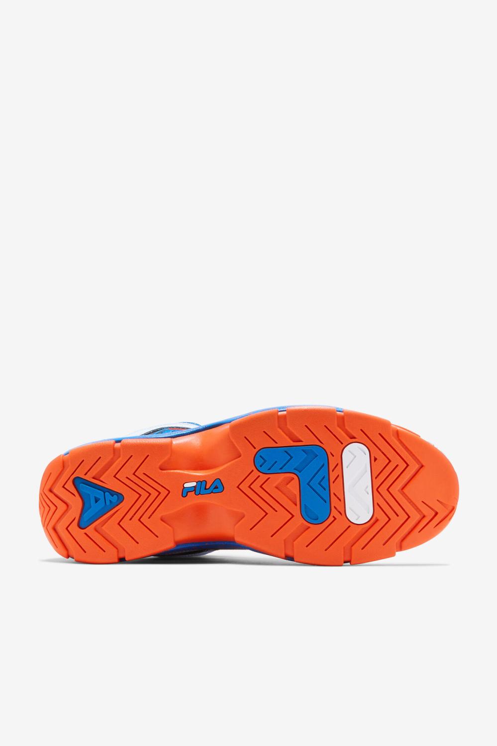 Men Grant Hill | FILA Men's Grant Hill 2 132 WHITE / ELECTRIC BLUE / RED ORANGE