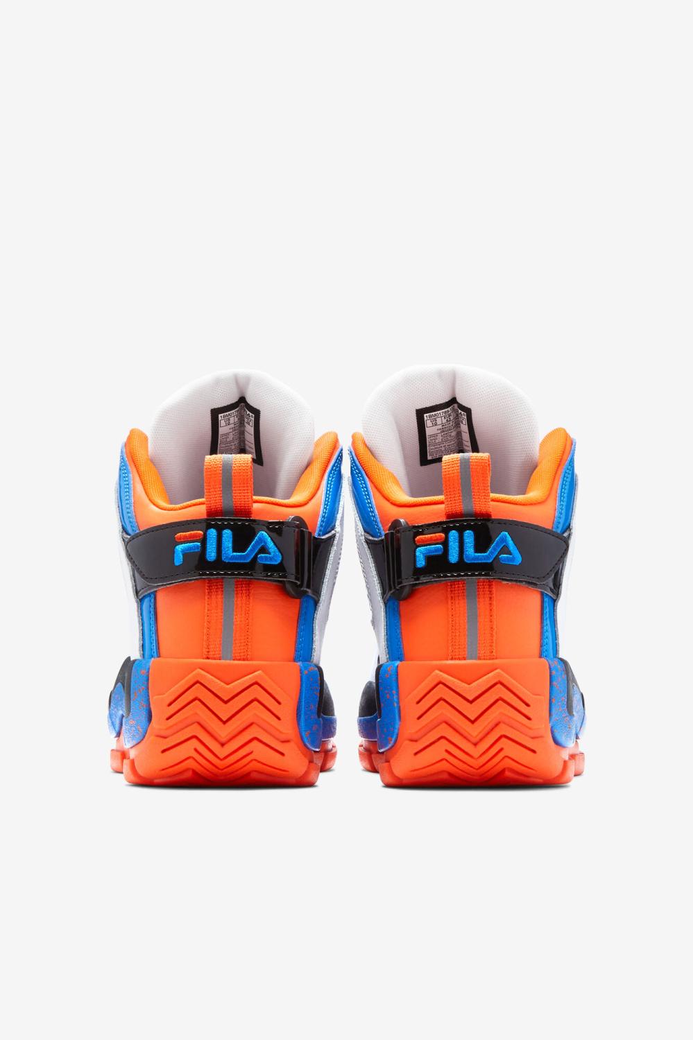 Men Grant Hill | FILA Men's Grant Hill 2 132 WHITE / ELECTRIC BLUE / RED ORANGE