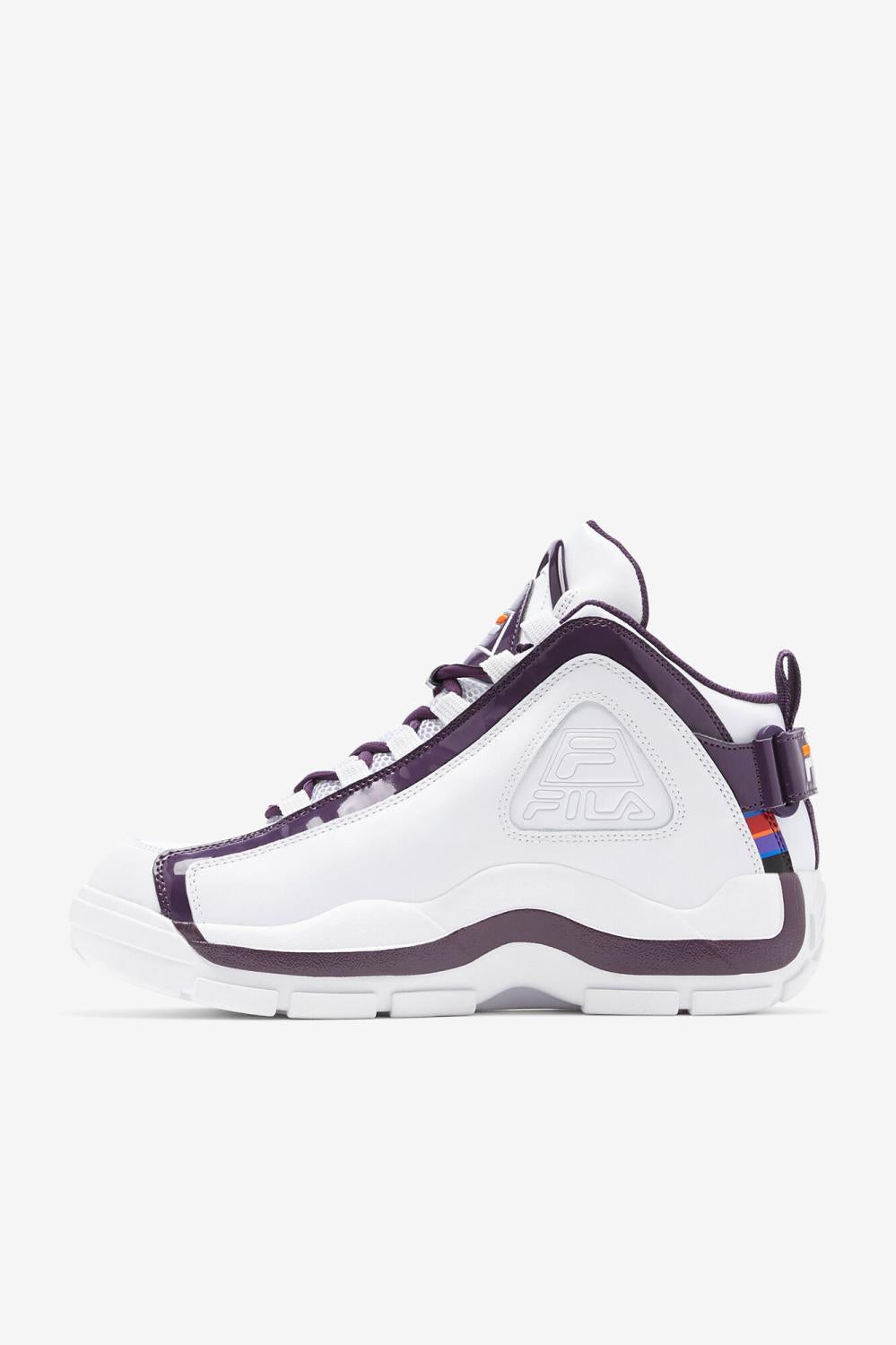 Men Grant Hill | FILA Men's Grant Hill 2 History 133 WHITE / PURPLE PENNANT / VIBRANT ORANGE