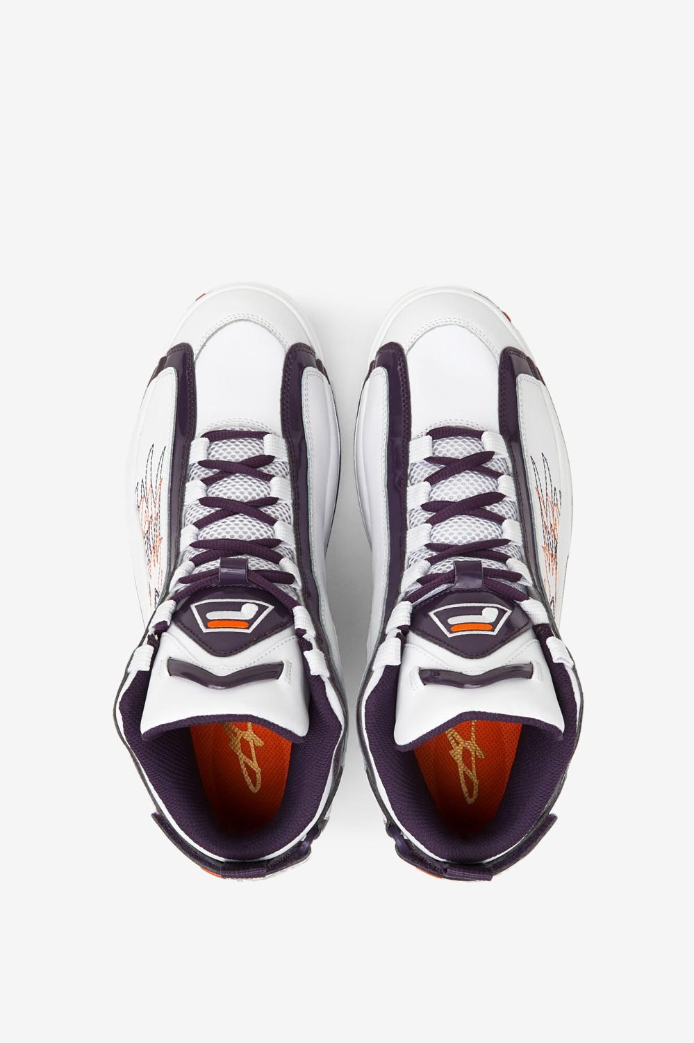 Men Grant Hill | FILA Men's Grant Hill 2 History 133 WHITE / PURPLE PENNANT / VIBRANT ORANGE