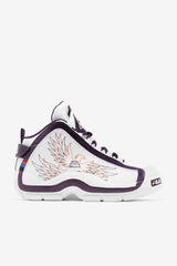 Men Grant Hill | FILA Men's Grant Hill 2 History 133 WHITE / PURPLE PENNANT / VIBRANT ORANGE