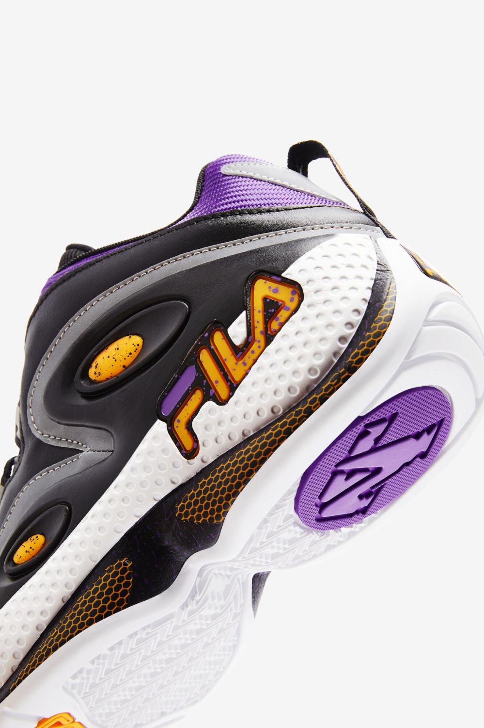 Men Grant Hill | FILA Men's Grant Hill 3 043 BLACK / GOLD FUSION / ELECTRIC PURPLE
