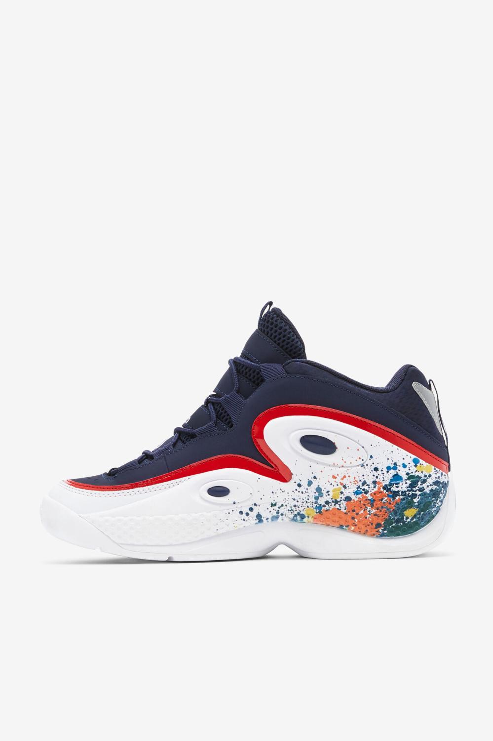 Men Grant Hill | FILA Men's Grant Hill 3 DIY 422 FILA NAVY / MULTI / WHITE