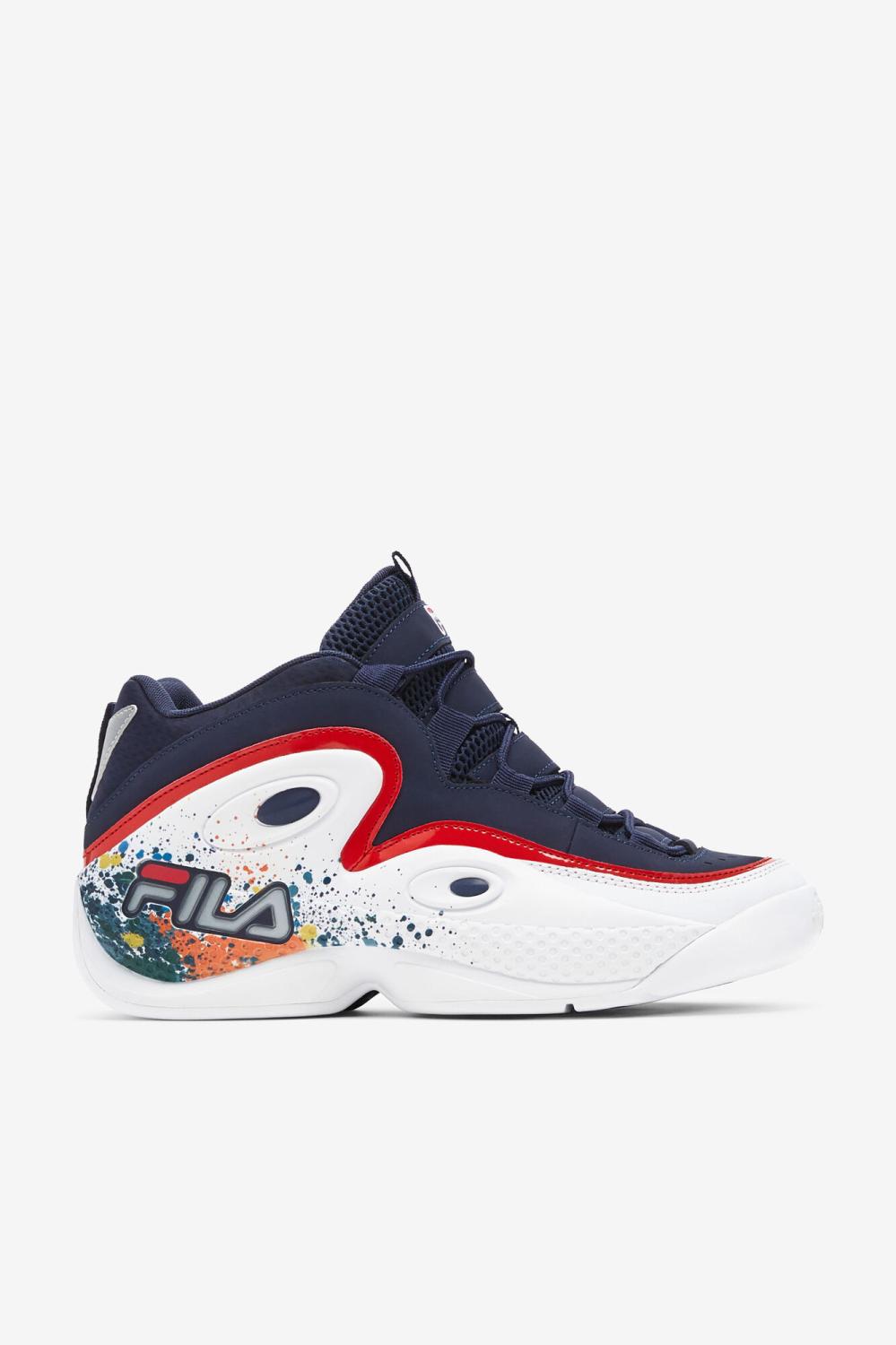 Men Grant Hill | FILA Men's Grant Hill 3 DIY 422 FILA NAVY / MULTI / WHITE