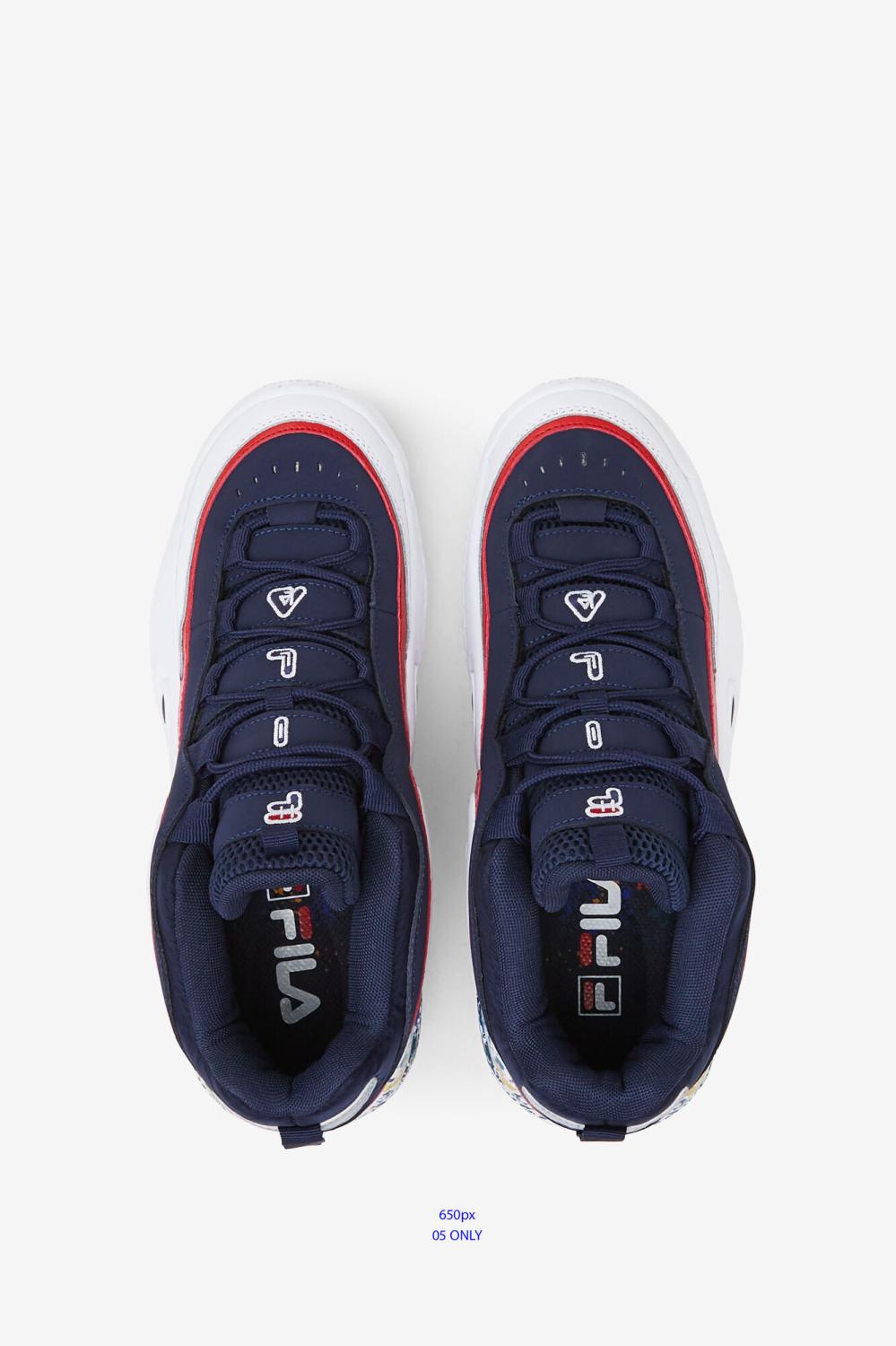 Men Grant Hill | FILA Men's Grant Hill 3 DIY 422 FILA NAVY / MULTI / WHITE