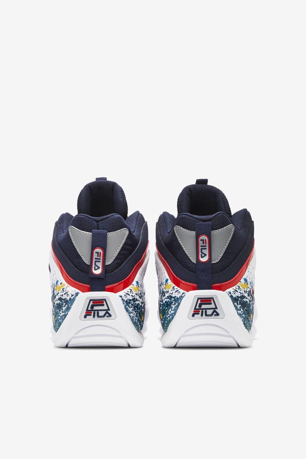 Men Grant Hill | FILA Men's Grant Hill 3 DIY 422 FILA NAVY / MULTI / WHITE