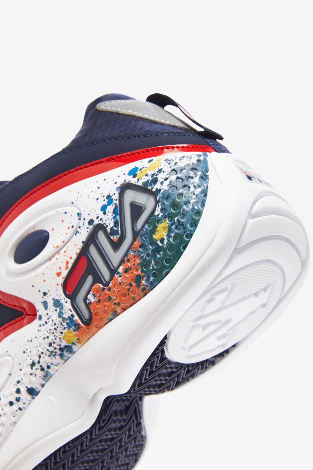 Men Grant Hill | FILA Men's Grant Hill 3 DIY 422 FILA NAVY / MULTI / WHITE