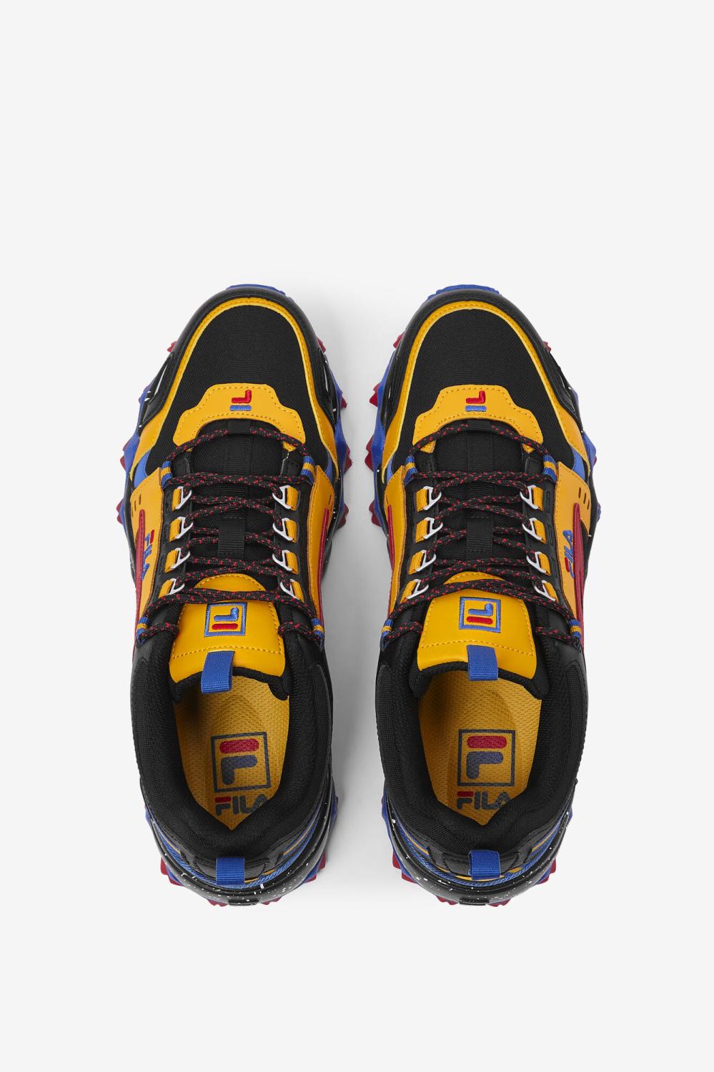 Men Oakmont TR | FILA Men's Oakmont Tr 025 BLACK / GOLD FUSION / FILA RED