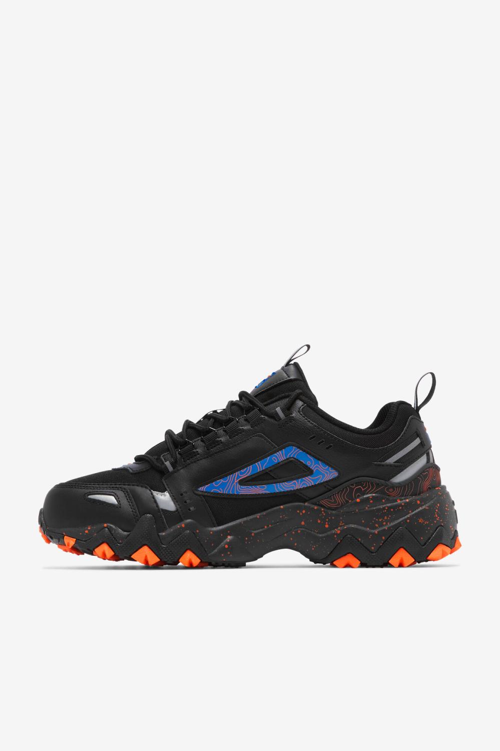 Men Oakmont TR | FILA Men's Oakmont Tr 035 BLACK / FRENCH BLUE / SHOCKING ORANGE