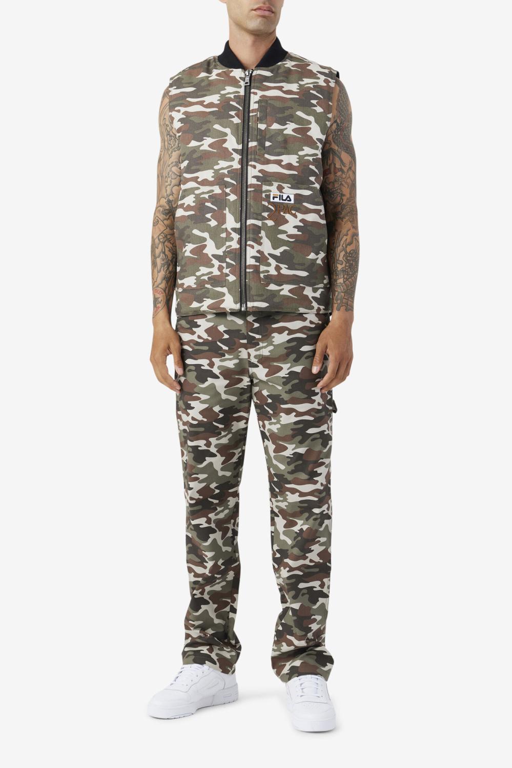 Men Pants &amp; Shorts | FILA 2Pac Cargo Pant 373 CAMO PRINT