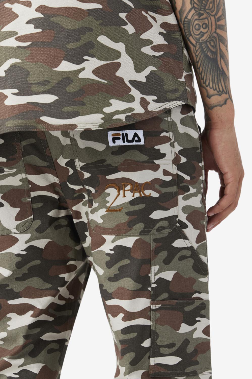 Men Pants &amp; Shorts | FILA 2Pac Cargo Pant 373 CAMO PRINT